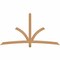 Ekena Millwork Davenport Timber Gable Bracket, Western Red Cedar, 84"W x 45"H x 1 1/2"D x 3 1/2"F, 13/12 Pitch GBW084X45X0204DAV00SWR - alternate 1